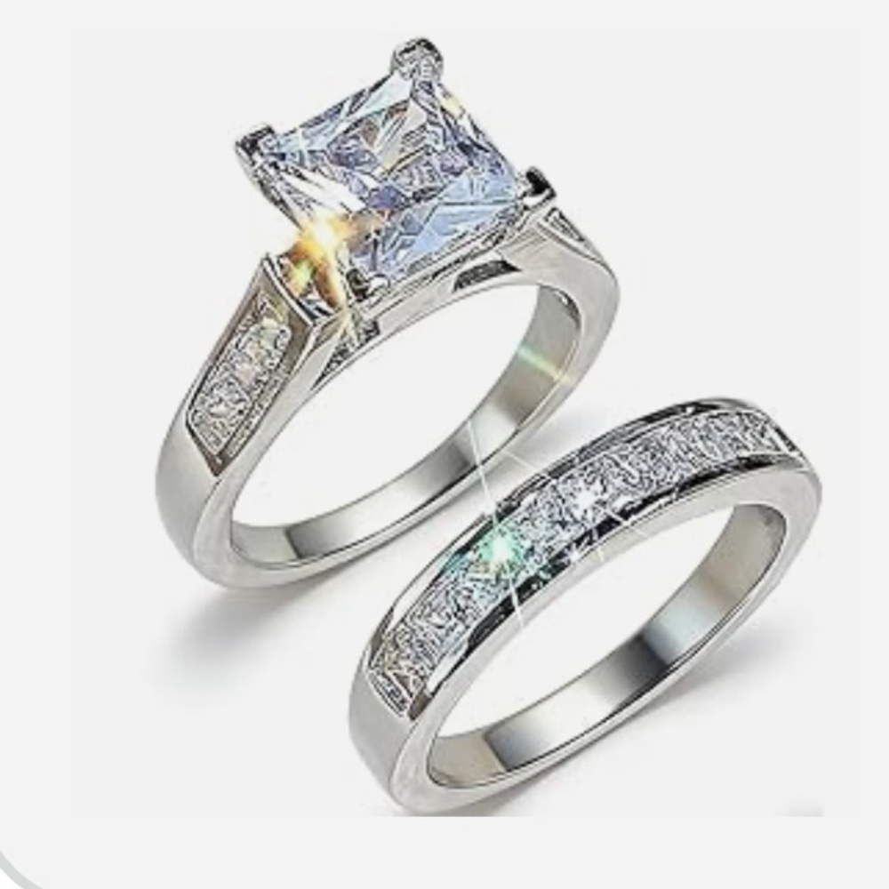 NWT CZ wedding set